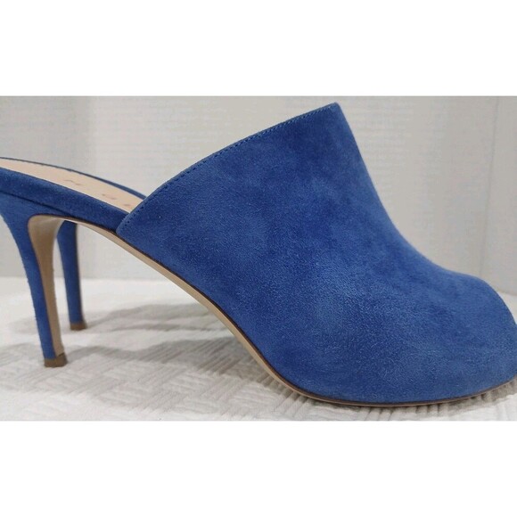 M.Gemi Blue Suede Heeled Sandals EU size 38 US 7.5 - Picture 4 of 11
